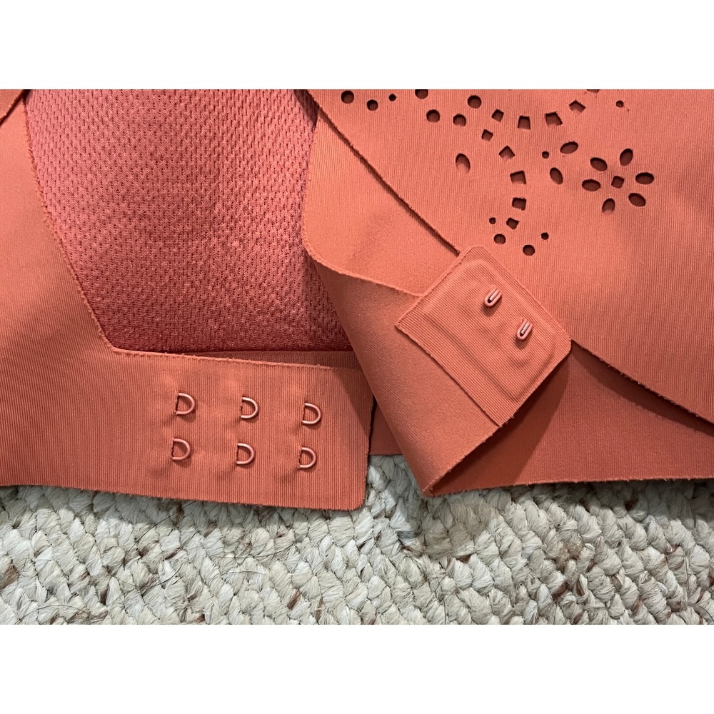 Victoria Sport Angel Max Sports Bra Women 34B Coral Racerback High Impact Yoga - Picture 7 of 11
